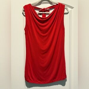 CAbi Vibrant Red Sleeveless Blouse